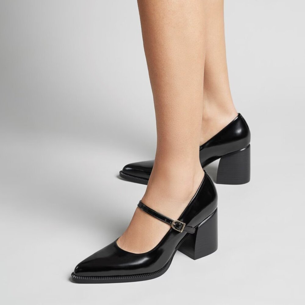 Franco Sarto Women's Diane Mary Jane Block Heel Pumps